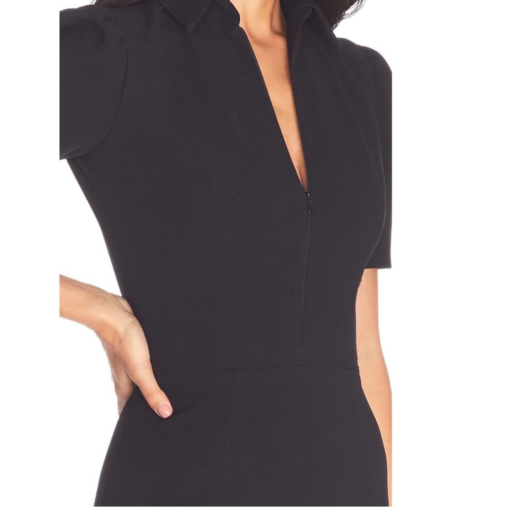 Dress the population Gloria front zip sheet dress - Picture 4 of 6